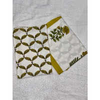 150gsm Yellow Cotton Floral Bed Sheet - Color: Multi Colored