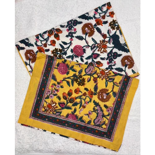 Cotton Printed Bed Sheet - Color: Multi Colored