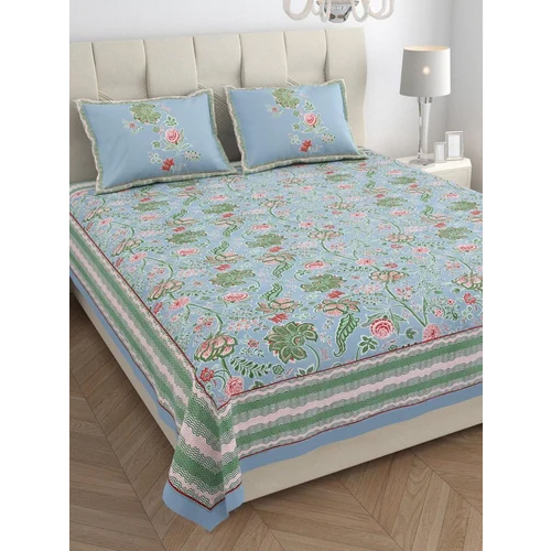 Designer Summer Collection Cotton Bedsheet - Color: Multi Colored