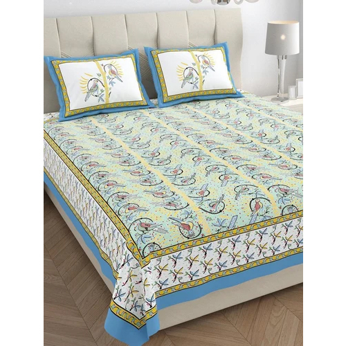 Stylish Summer Collection Cotton Bedsheet - Color: Multi Colored