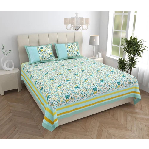 Fancy Summer Collection Cotton Bedsheet - Color: Multi Colored