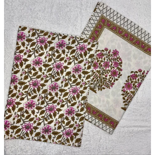 120Gsm Cotton Printed Single Bed Sheets - Color: Multi Colored