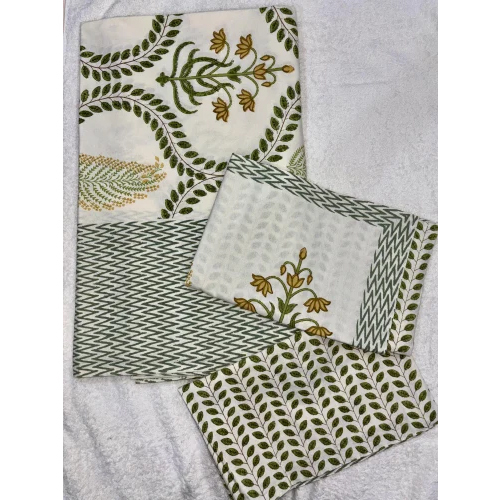 150Gsm Cotton Floral Bed Sheets - Color: Multi Colored