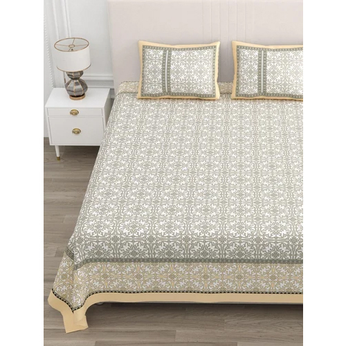 Light Grey Summer Collection Cotton Bedsheet