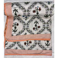 Floral Print Cotton Dohar Set