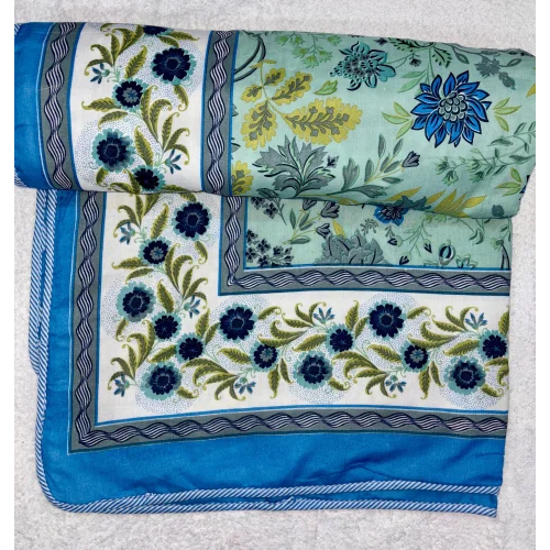 Jaipuri Print Cotton Double Dohar Set - Feature: Breathable