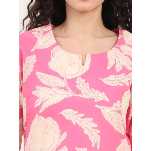 Ladies Malmal Printed Night Suits