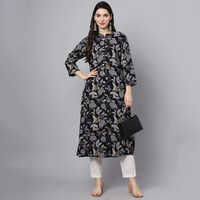 Ladies Rayon Designer Kurtis