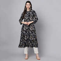 Ladies Rayon Designer Kurtis