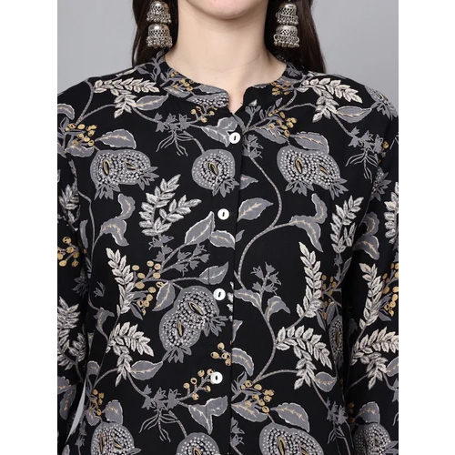 Ladies Rayon Designer Kurtis - Feature: Quick Dry