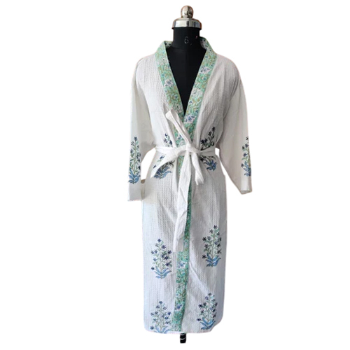 Cotton Waffle Bathrobe