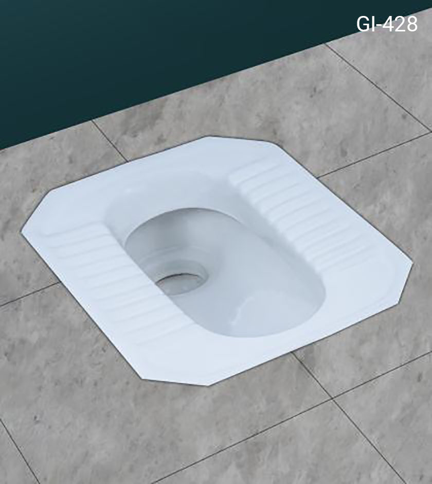 Ceramic squatting pan