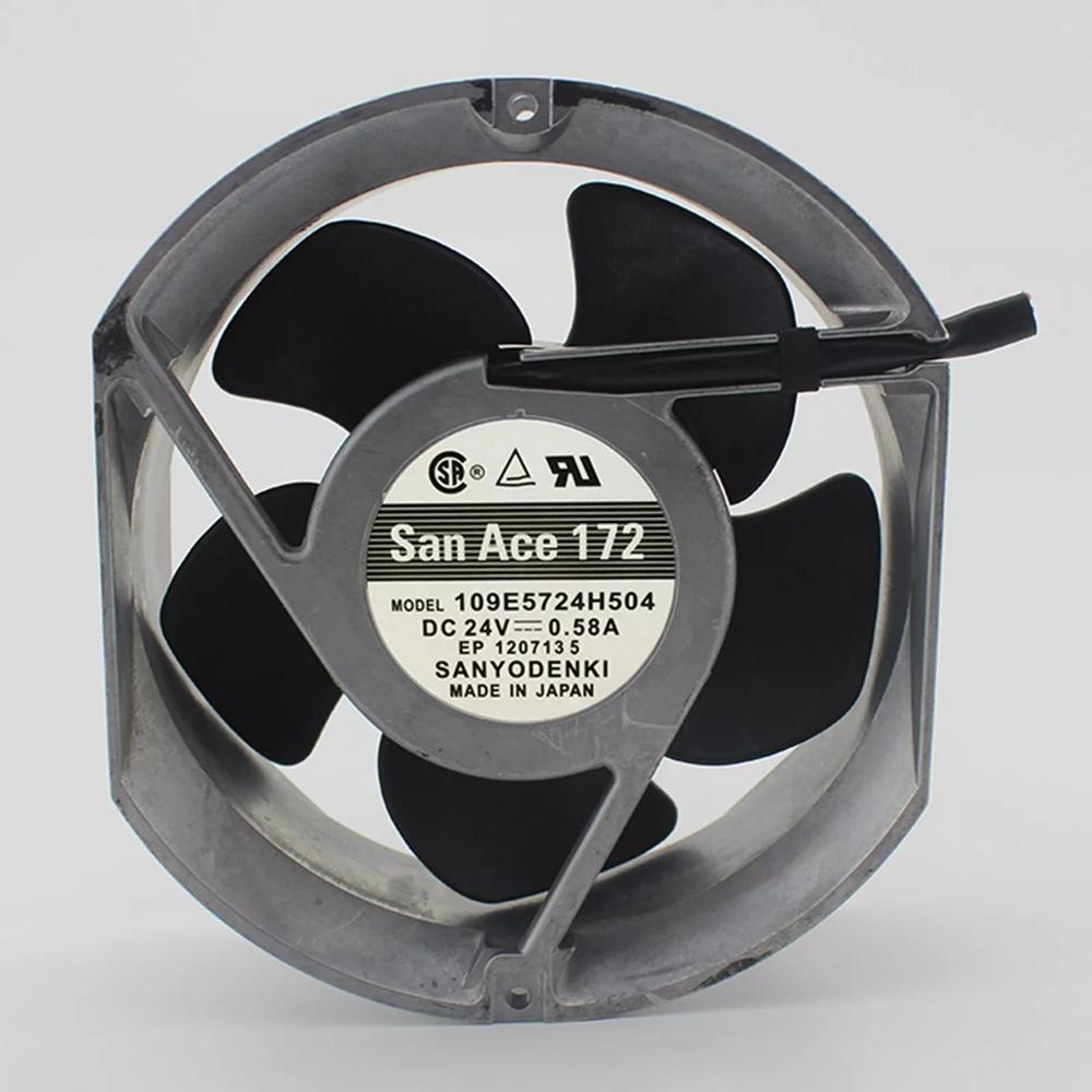 109E5724H504 24V 0.58A For SANYO San Ace 172 New cooling fan