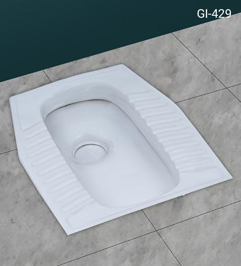 Porcelain squat pan