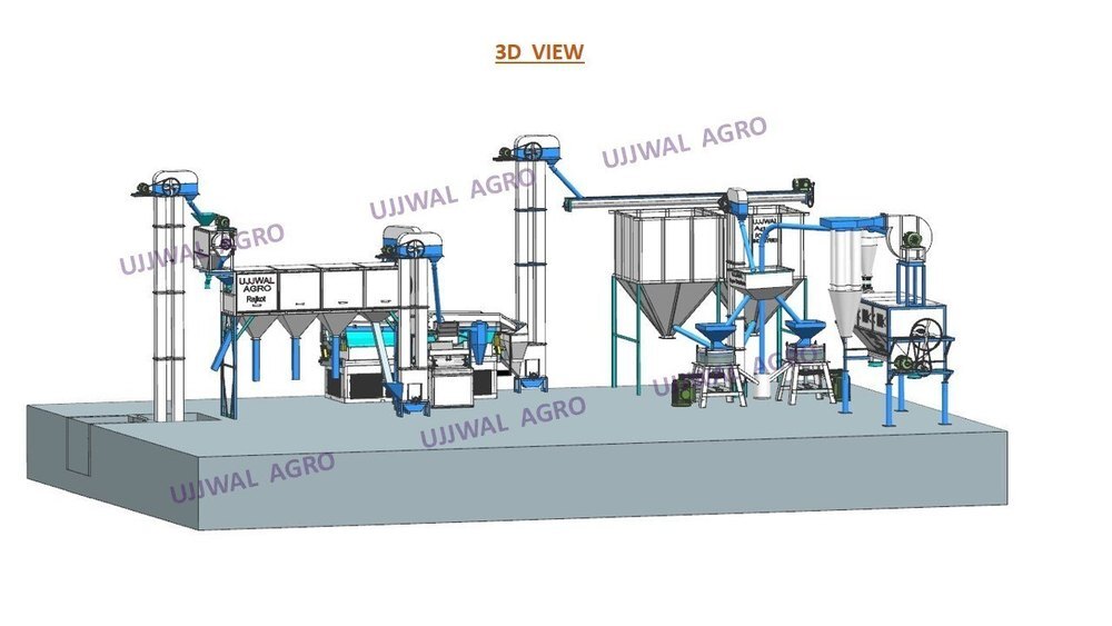 Flour Mill Plant - Capacity: 250 Kg/hr