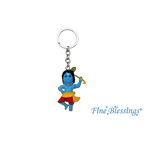 Basuri Krishna PVC Keychain
