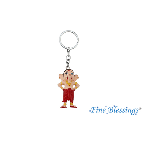 Standing Ganesha PVC Keychain