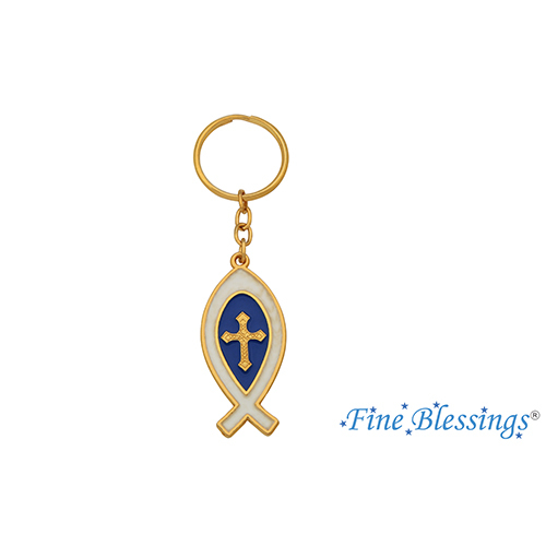 Jesus Fish Multicolour Keychain