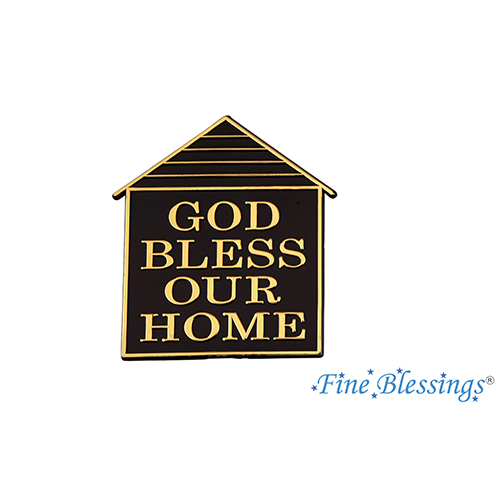 God Bless Our Home Sticker Keychain
