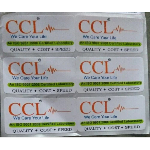 Pharma Printed Product Label