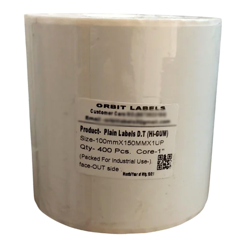 4X6 100X150Mm Scratch Proof Direct Thermal Label - Color: Multicolor