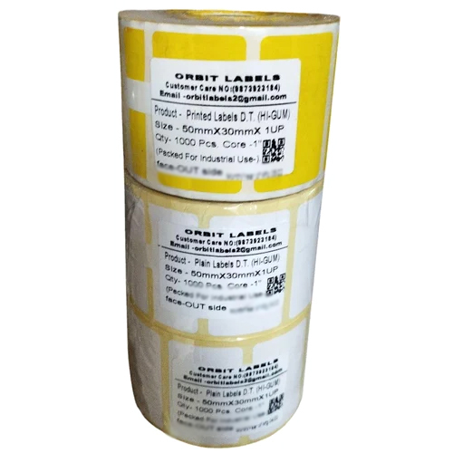 D T Labels For Weighing Machine