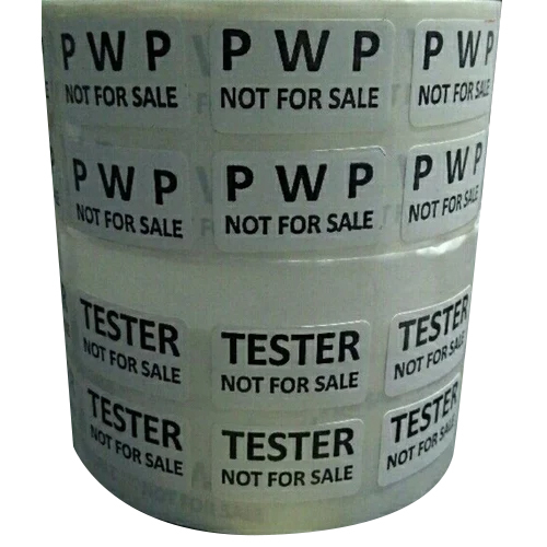 Ultra Distactable Vinyl Label - Color: Multicolor