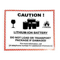 Battery Caution Labels - Color: Multicolor