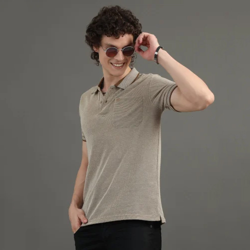Mens T Shirt With Collar - Color: Different Available