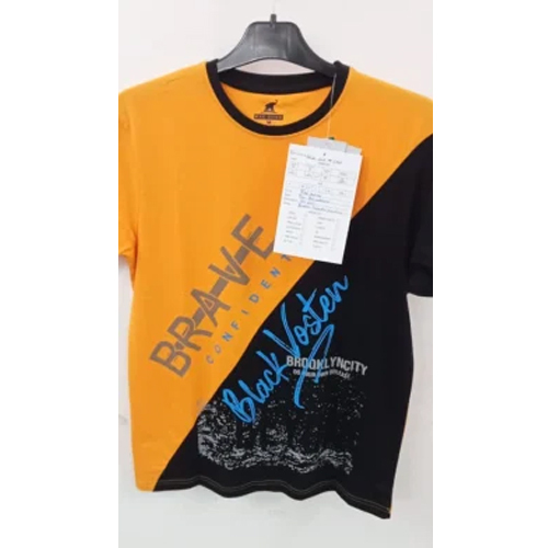 Mens Printed Round Neck T Shirt - Color: Different Available