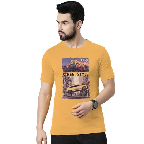 180 Gsm Mens Half Sleeves T Shirt - Color: Different Available