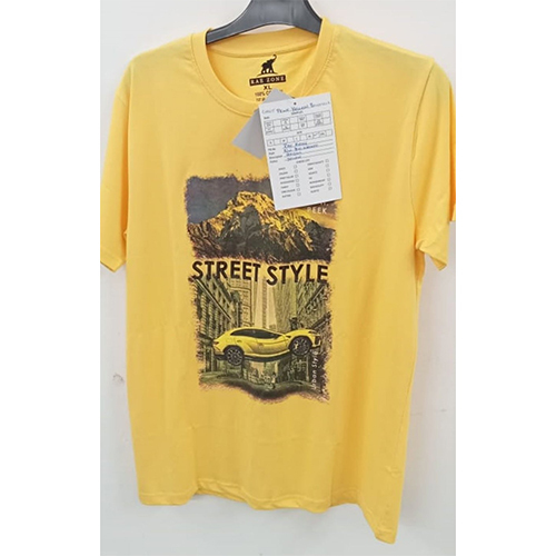Round Neck Printed T Shirt - Color: Different Available