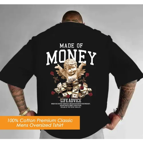 Mens Loose Fit Printed Oversized T-Shirt