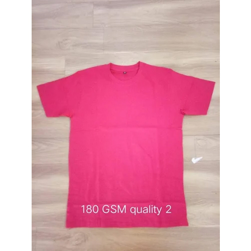 180Gsm Men Round Neck T Shirt - Color: Different Available