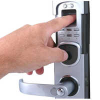 Biometric Door Lock - Color: Silver & Black
