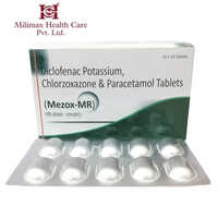 Diclofenac Potassium, Chlorzoxazone And Paracetamol Tablets