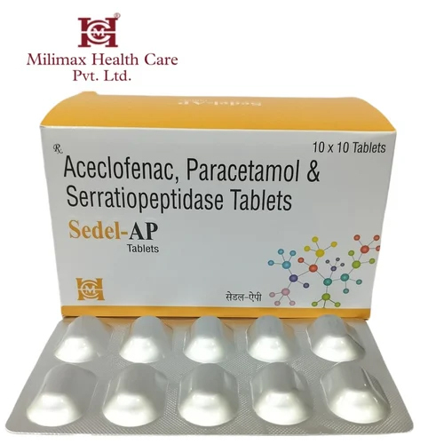 Aceclofenac Paracetamol And Serratiopeptidase Tablets