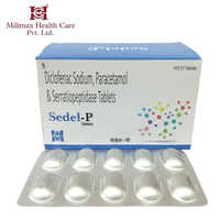 डायक्लोफेनैक सोडियम और पेरासिटामोल और सेराटियोपेप्टिडेज टैबलेट्स