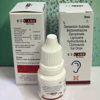5ml Gentamicin Sulphate Beclomethasone Dipropionate Ear Drops