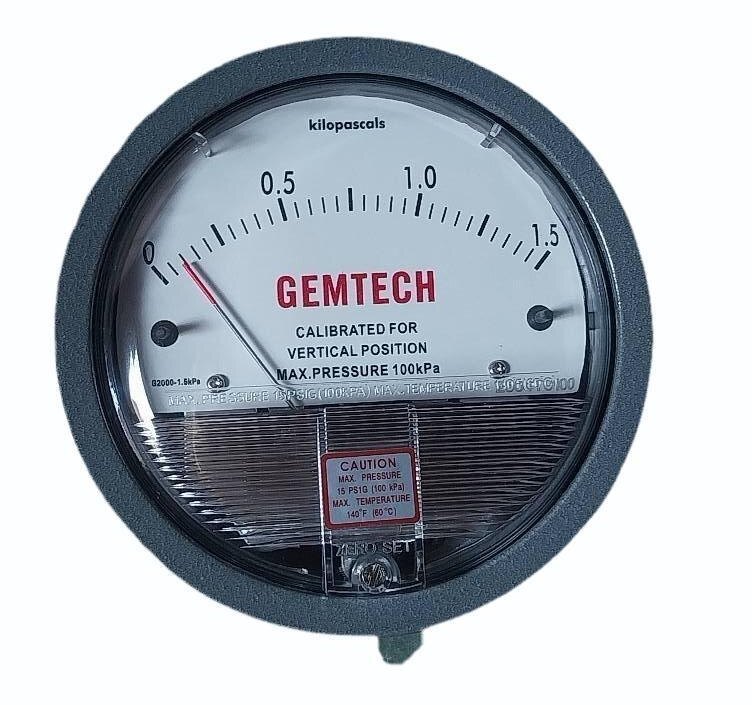 GEMTECH Differential Pressure Gauge Supplier From Dhar Madhya Pradesh