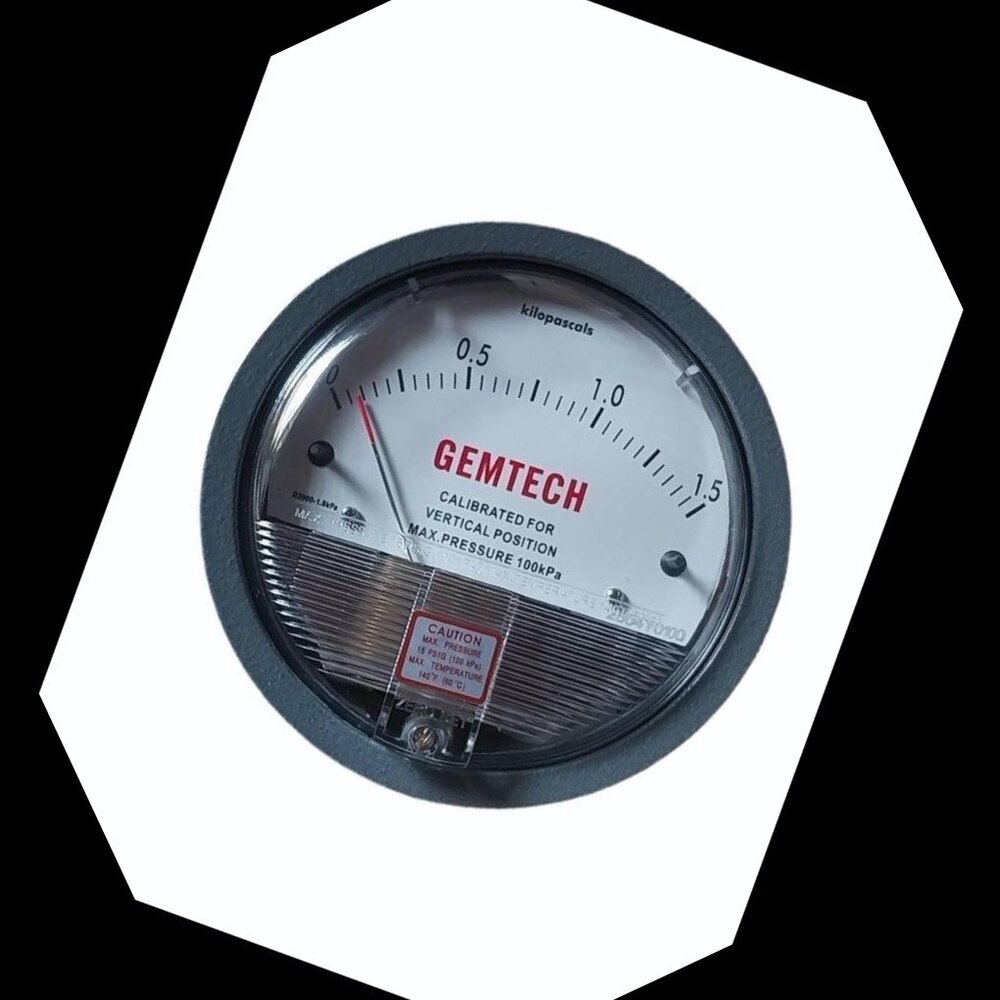 GEMTECH Differential Pressure Gauge Supplier From Dhar Madhya Pradesh