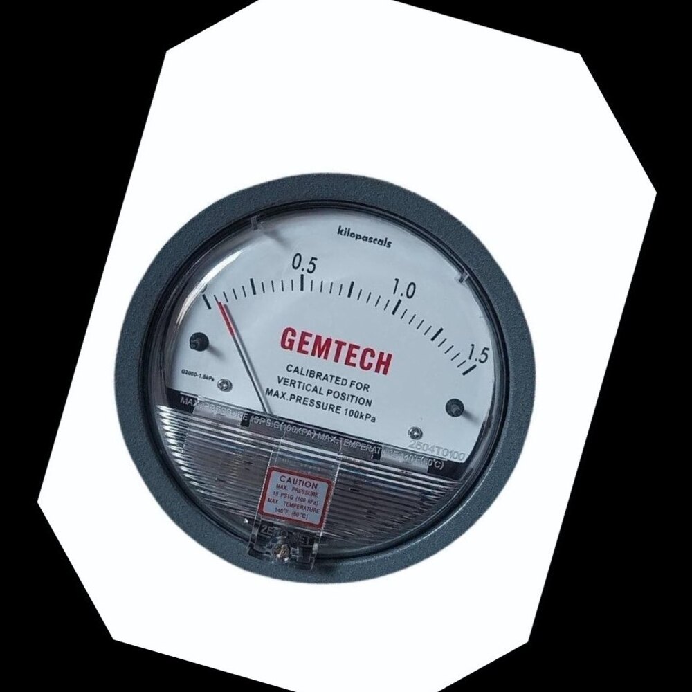 GEMTECH Differential Pressure Gauge Supplier From Dhar Madhya Pradesh