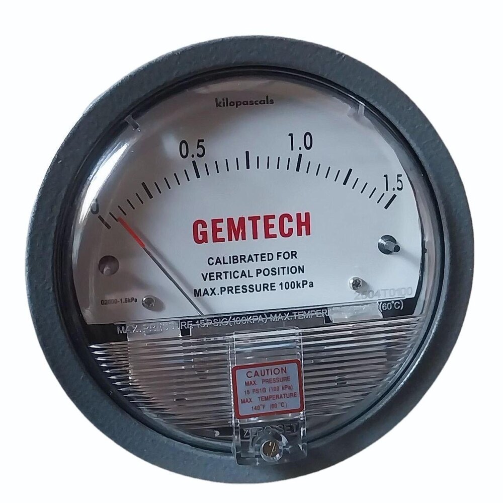 GEMTECH Differential Pressure Gauge Supplier From Jamnagar Gujarat