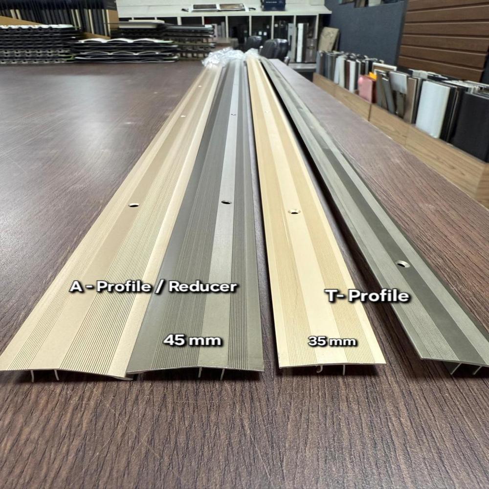 Aluminium Profiles A-Profile (Reducer) and T-Profile