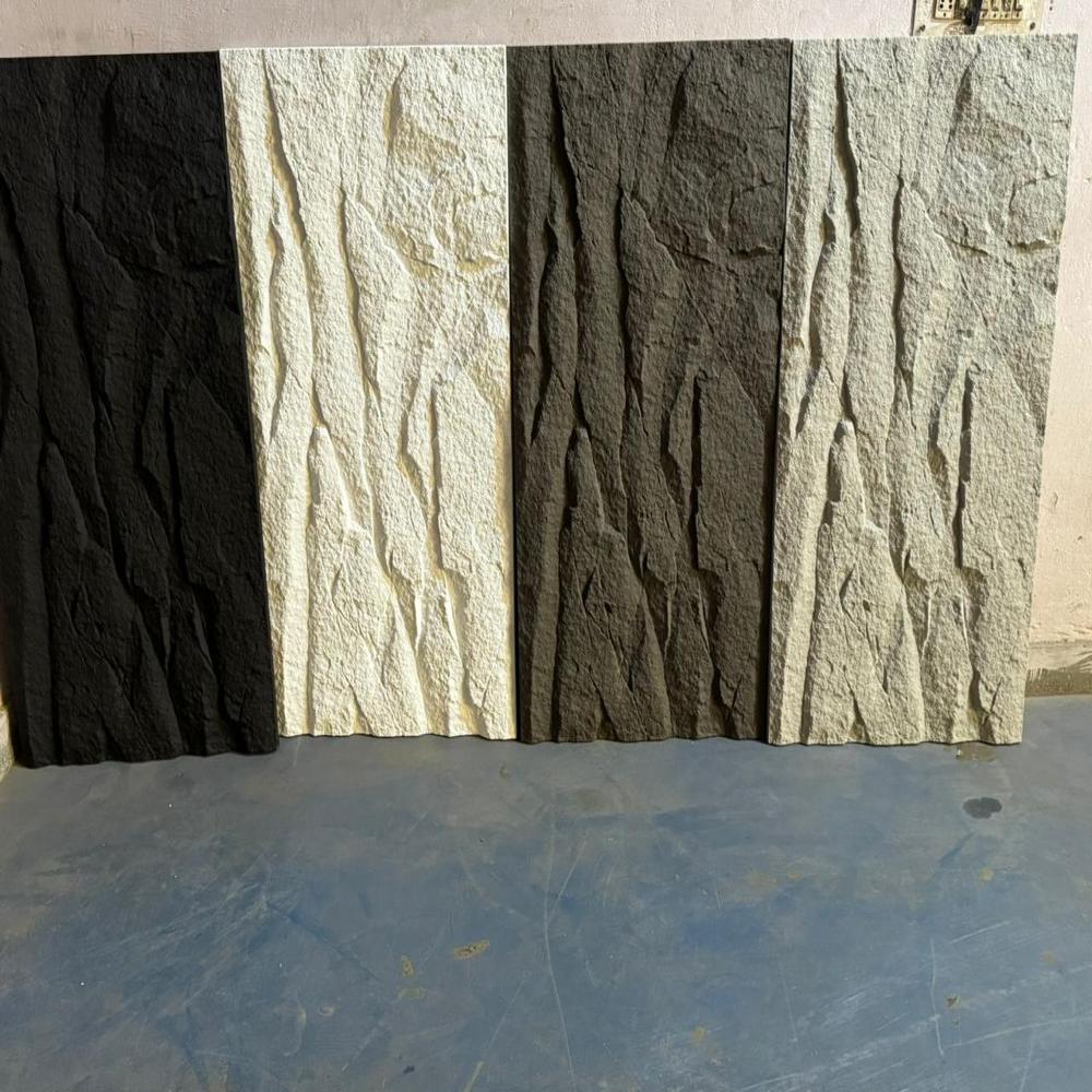 New PU Stone Panel rock design exterior interior and ceiling facade elevation water proof