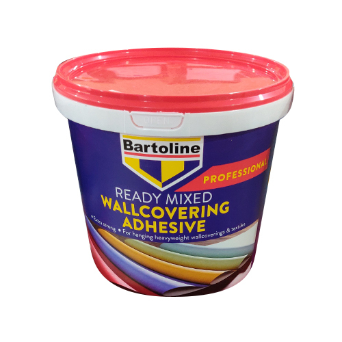 Bartoline Ready mix Premium Wallcovering Adhesive glue for Vinyl & Heavy Wallpapers