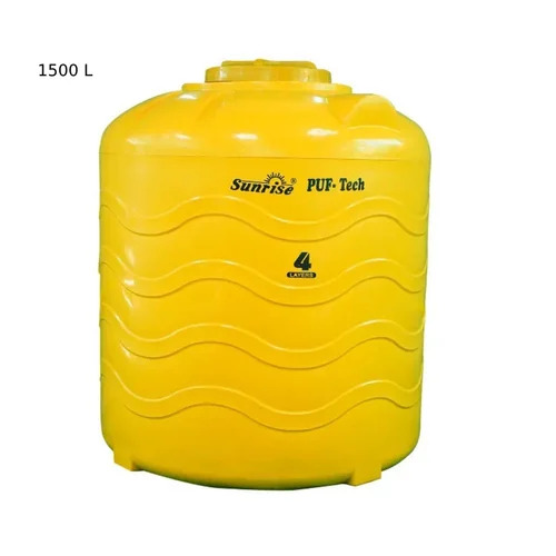 Puf Tech 4 Layer Water Storage Tank - Color: Yellow