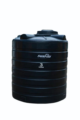 Triple Layered Water Storage Tank - Color: Black