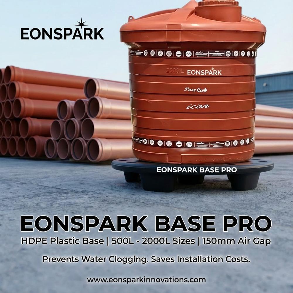 Triple Layered Water Storage Tank 1000L - Color: Brown