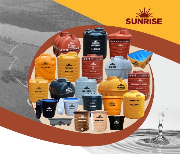 Triple Layer Plastic Water Tank - Color: Yellow